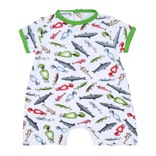 Good Catch Short Sleeve Fishing Onesie