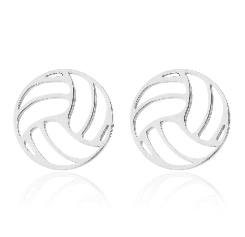 Volleyball Stud Earrings