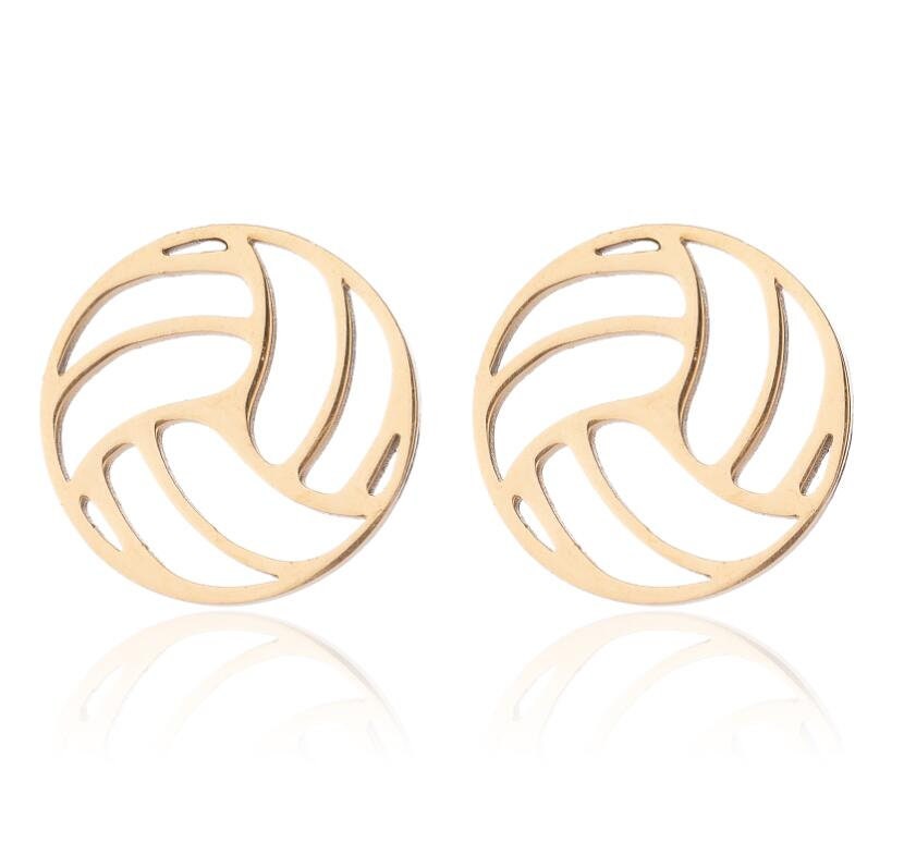 Volleyball Stud Earrings