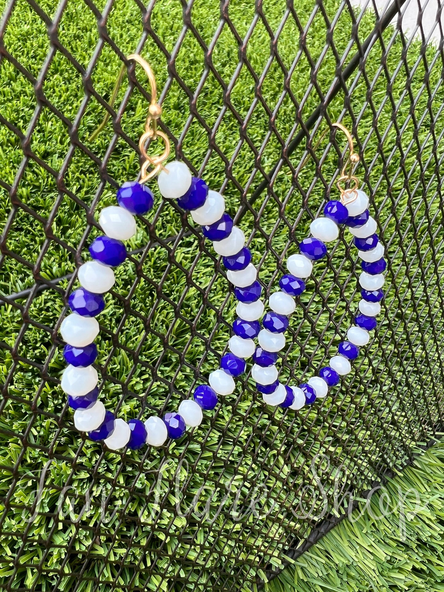 Teardrop Beaded Game Day Earrings / Team Colors