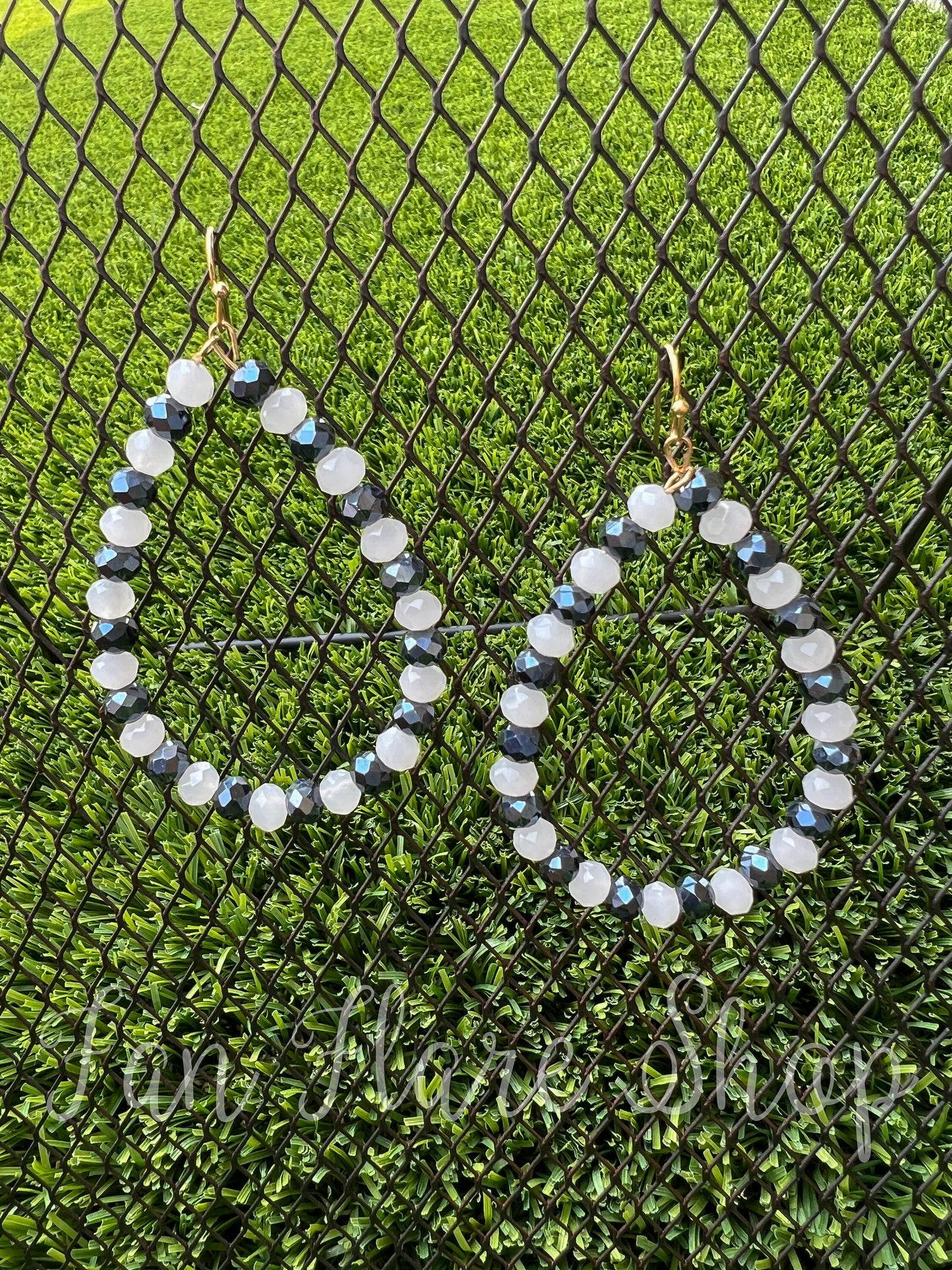 Teardrop Beaded Game Day Earrings / Team Colors