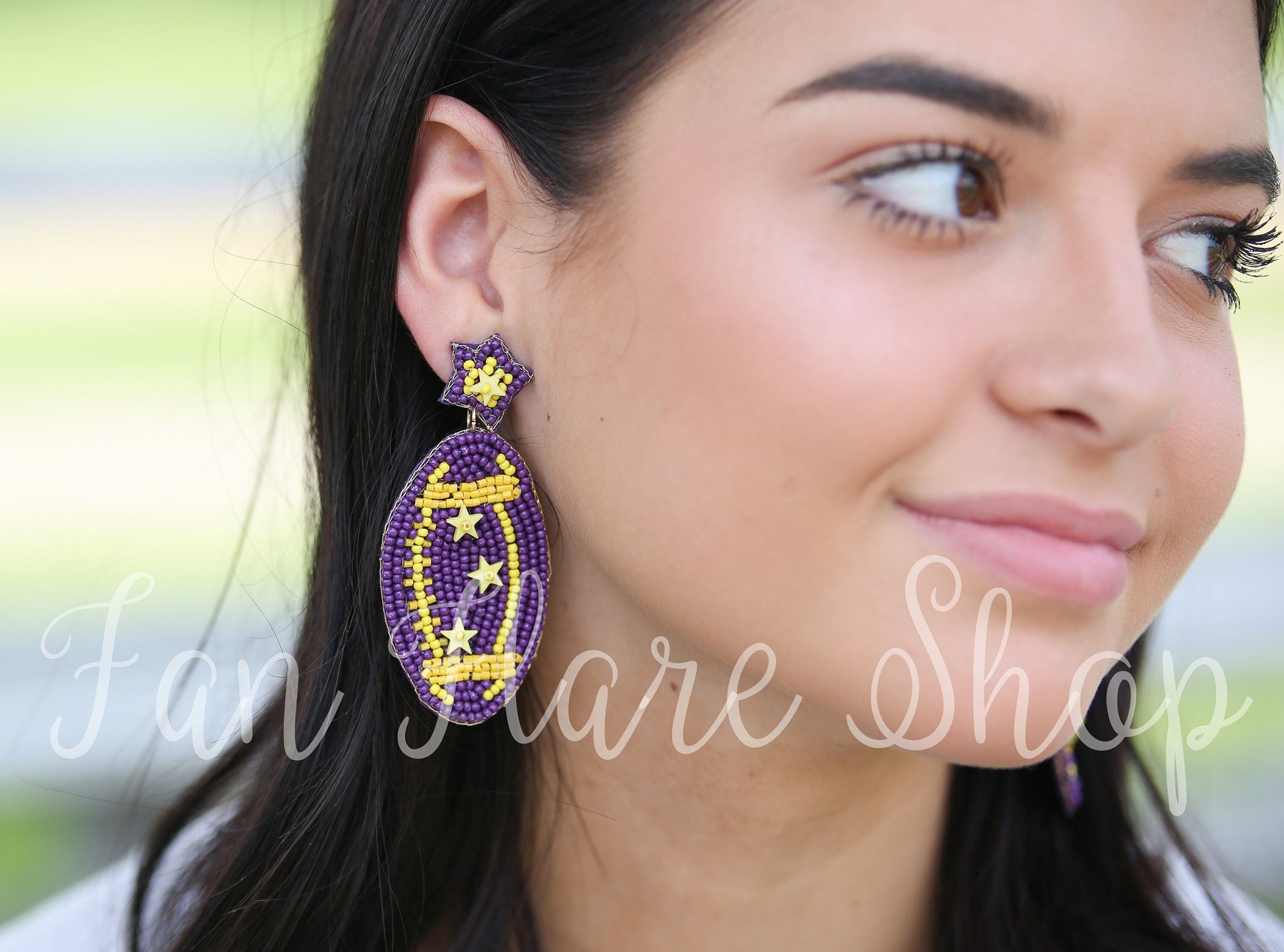 Beaded Football Game Day Earring Collection