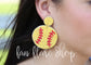 Beaded Softball Game Day Earring