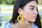 Raffia Hoop Earrings | Game Day | Team Colors