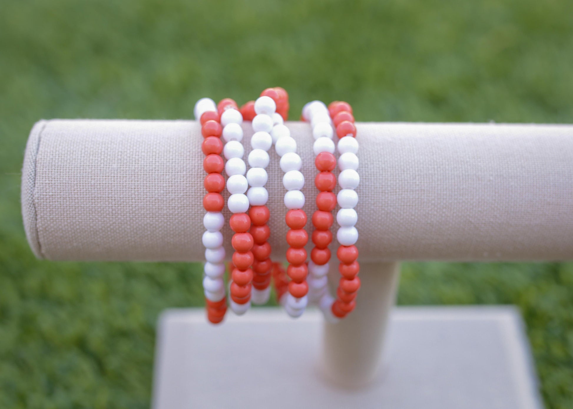 Game Day Football Stretch Bracelet Set of 6