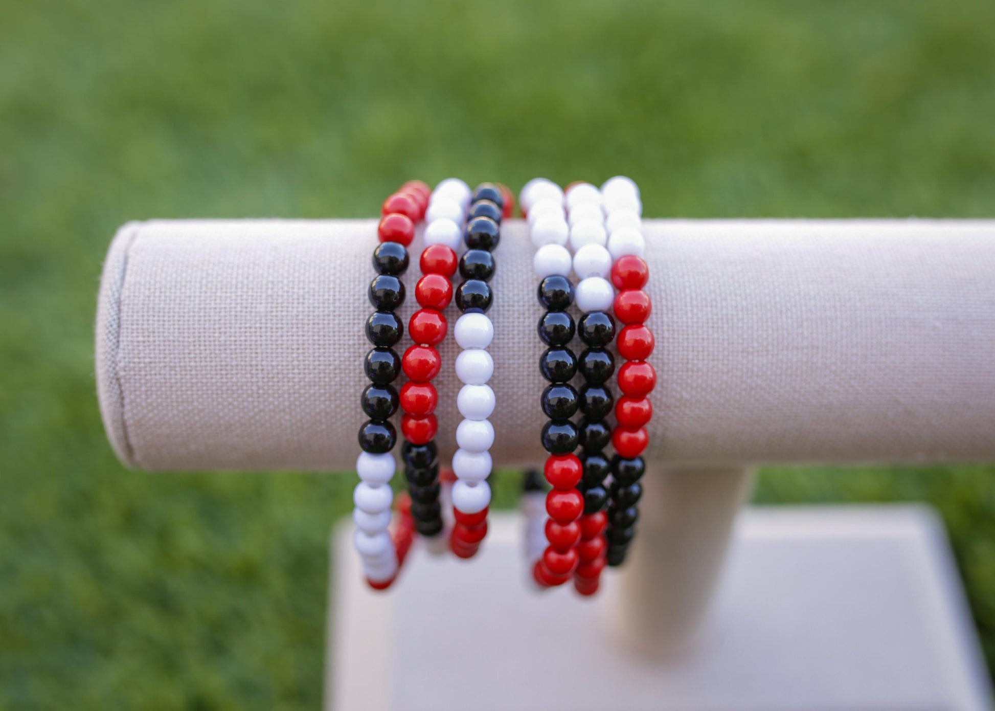 Game Day Football Stretch Bracelet Set of 6