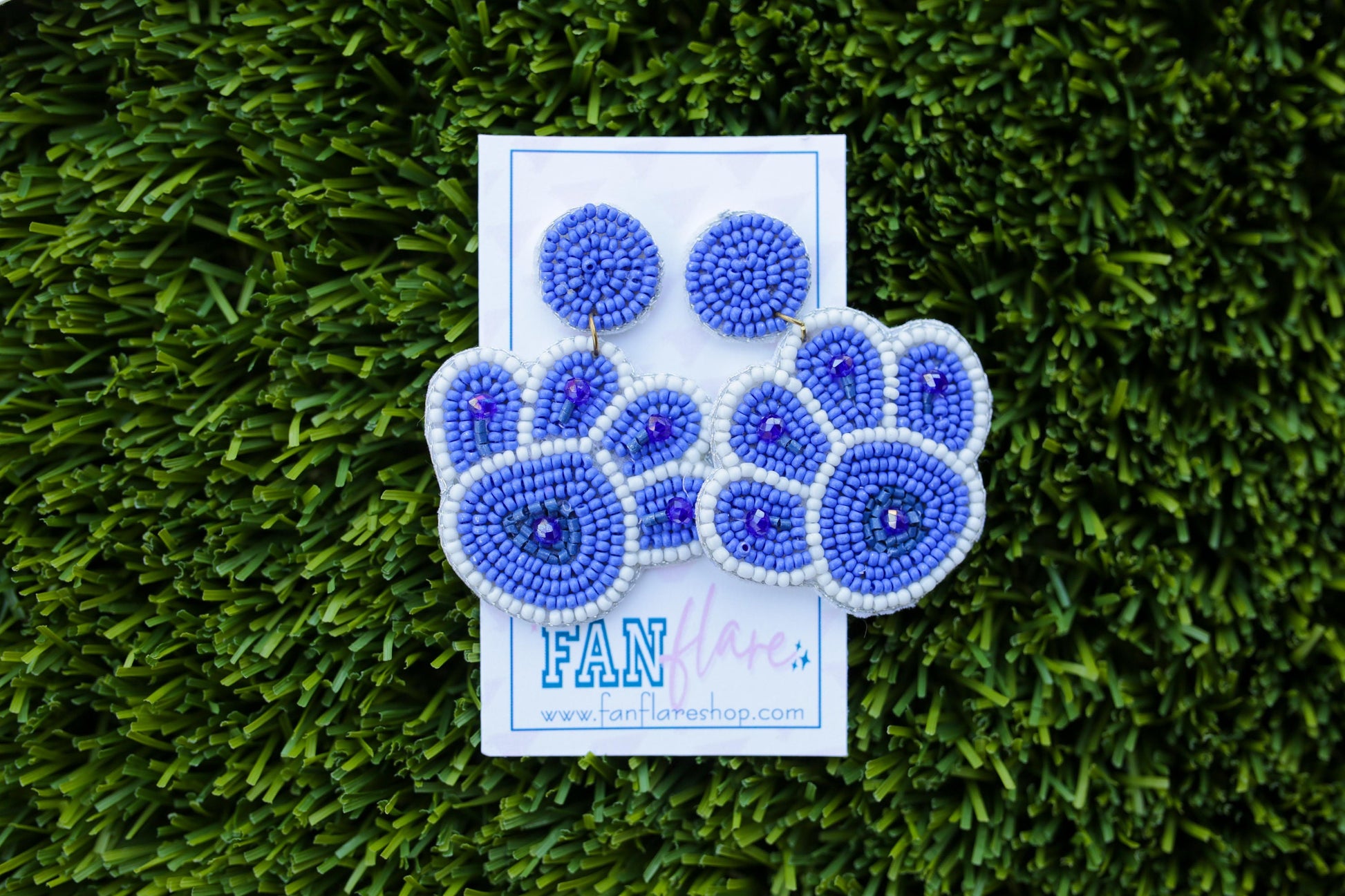 Paw Print Game Day Earrings / Team Colors