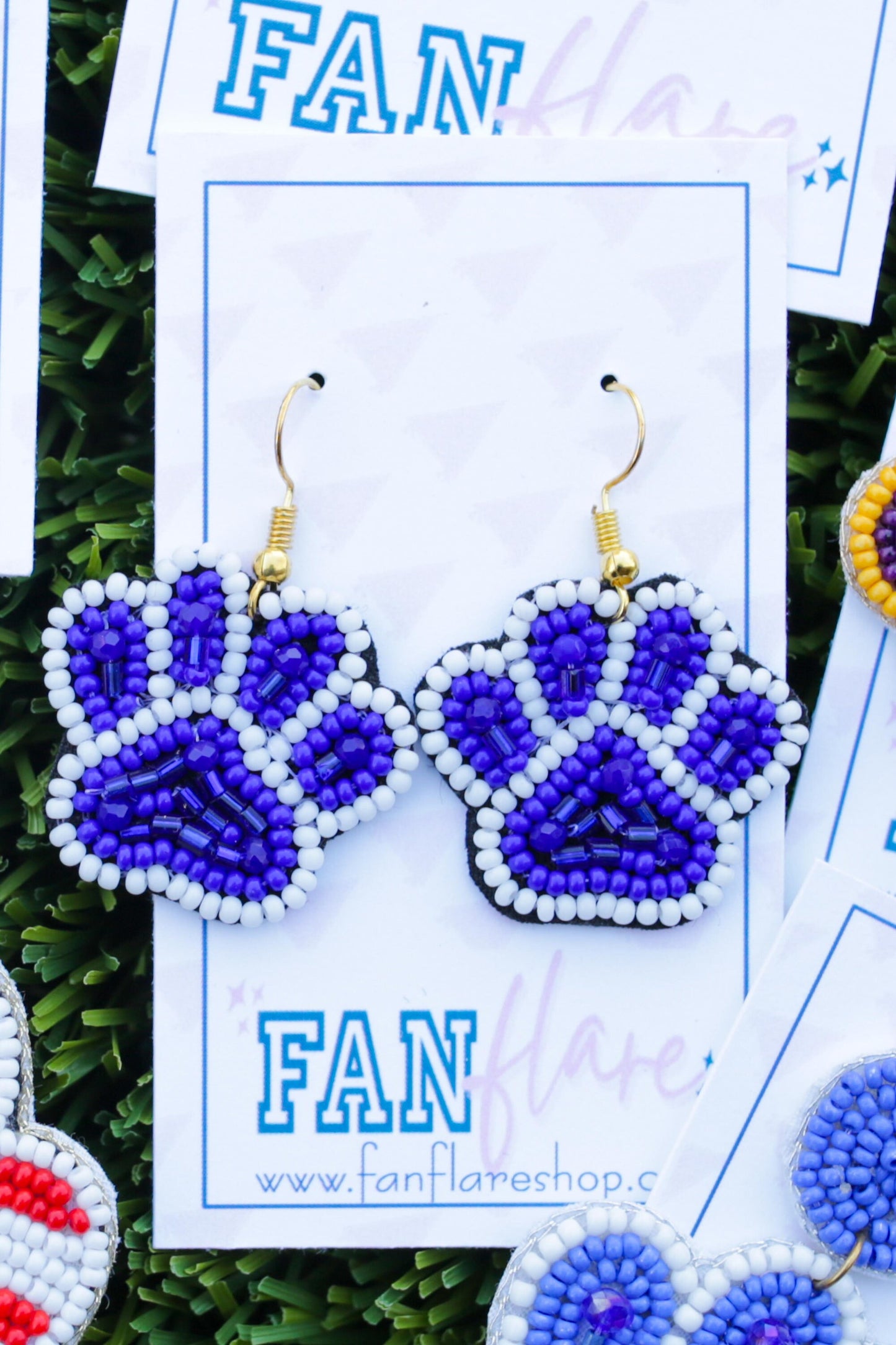 Paw Print Game Day Earrings / Team Colors