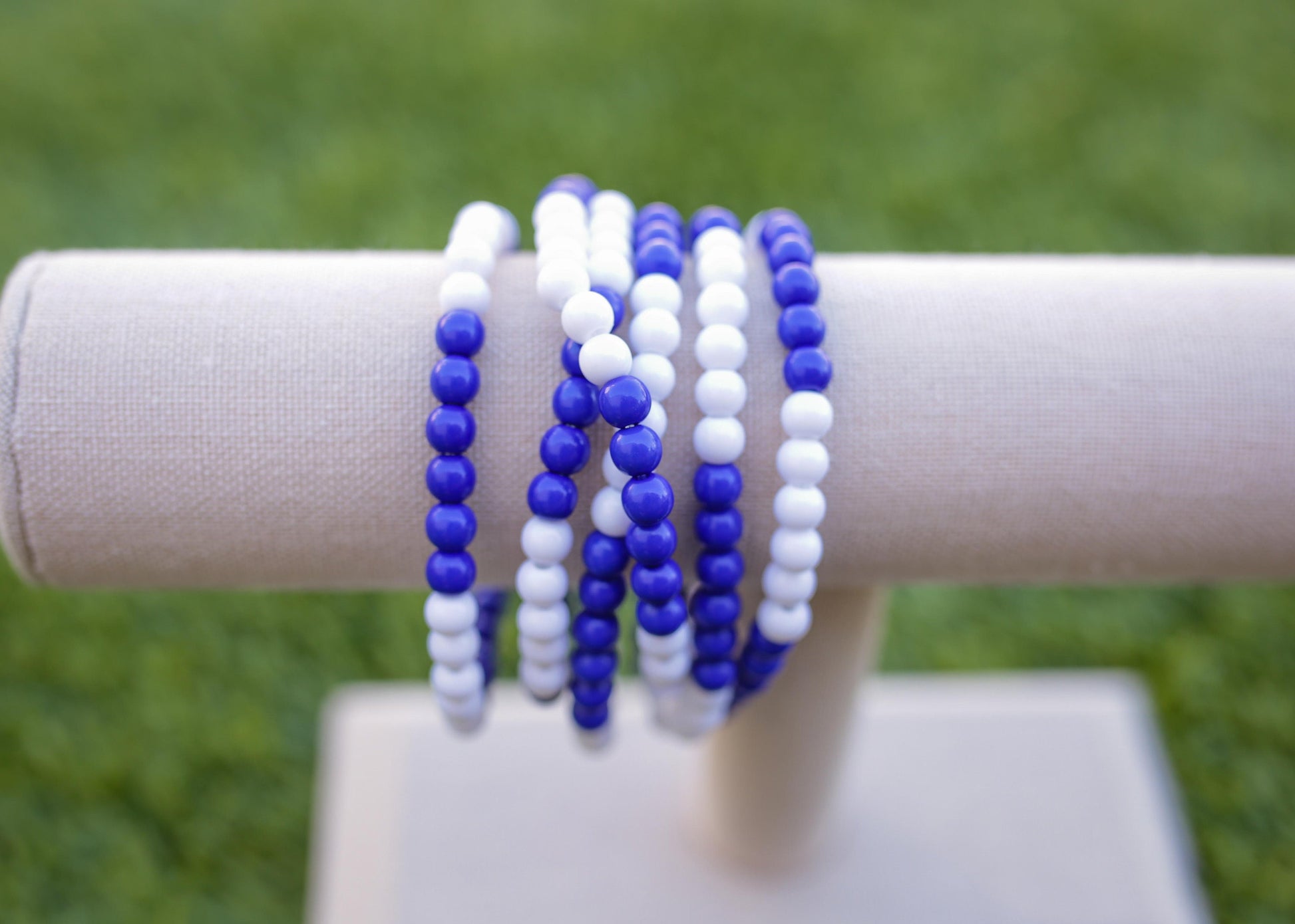 Game Day Football Stretch Bracelet Set of 6