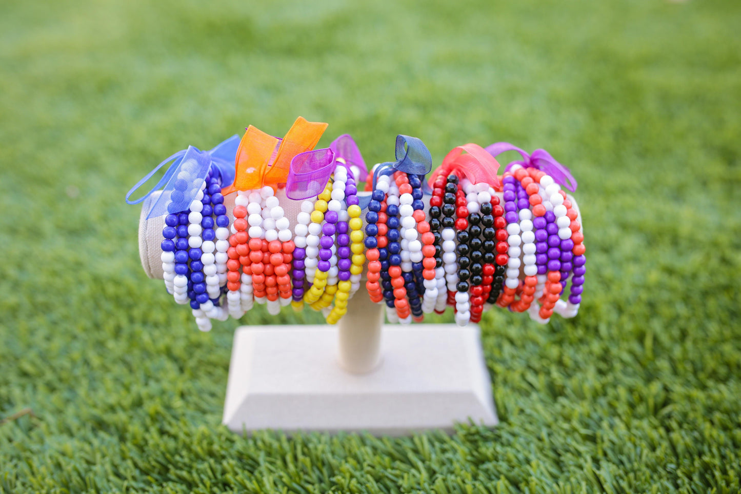 Game Day Football Stretch Bracelet Set of 6