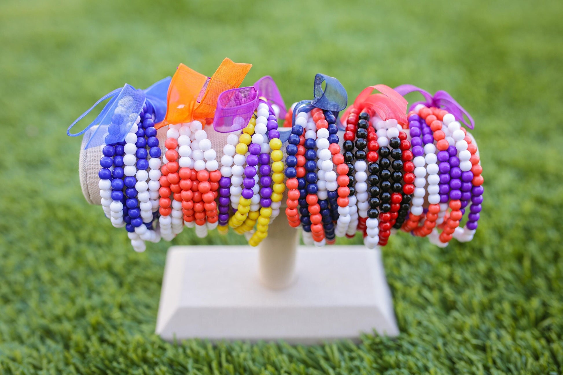 Game Day Football Stretch Bracelet Set of 6