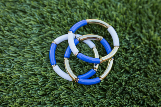 Game Day Football Stretch Tube Bracelet Set