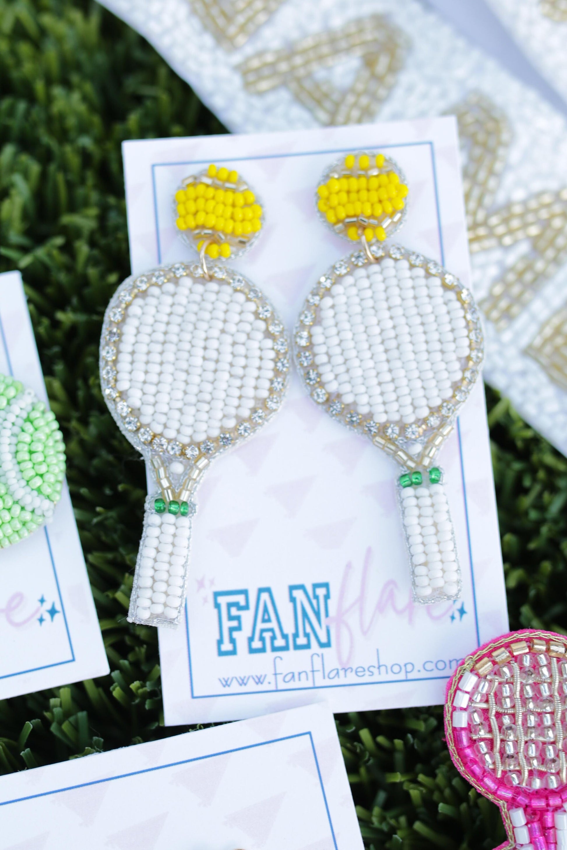 Tennis Collection Beaded Game Day Earrings