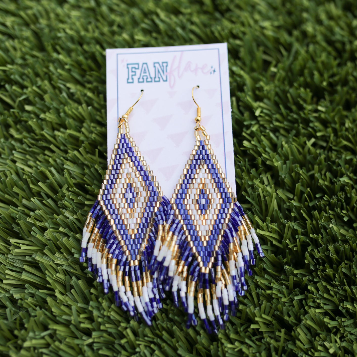 Blue and Gold Game Day Statement Earring Collection