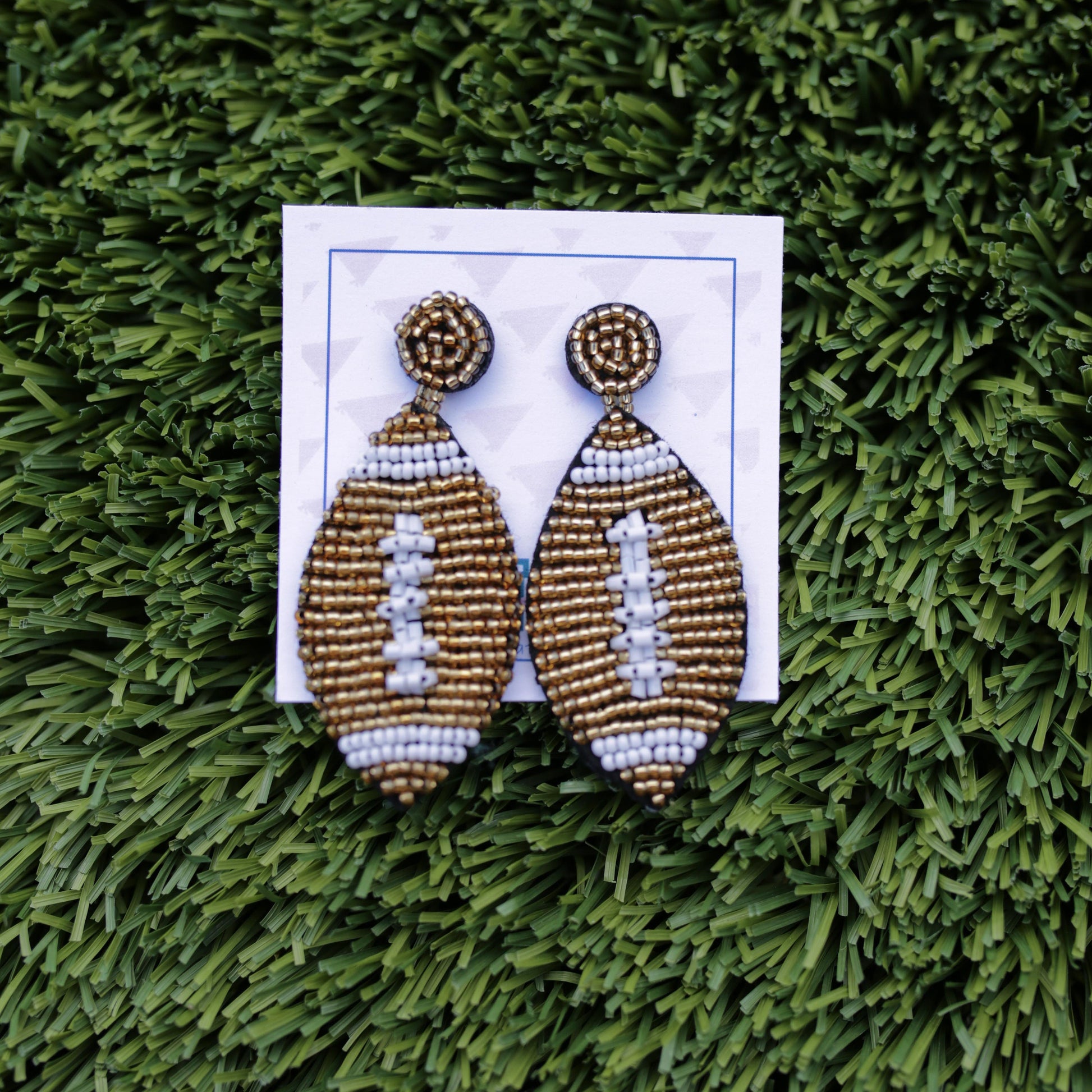 Beaded Football Game Day Earring Collection