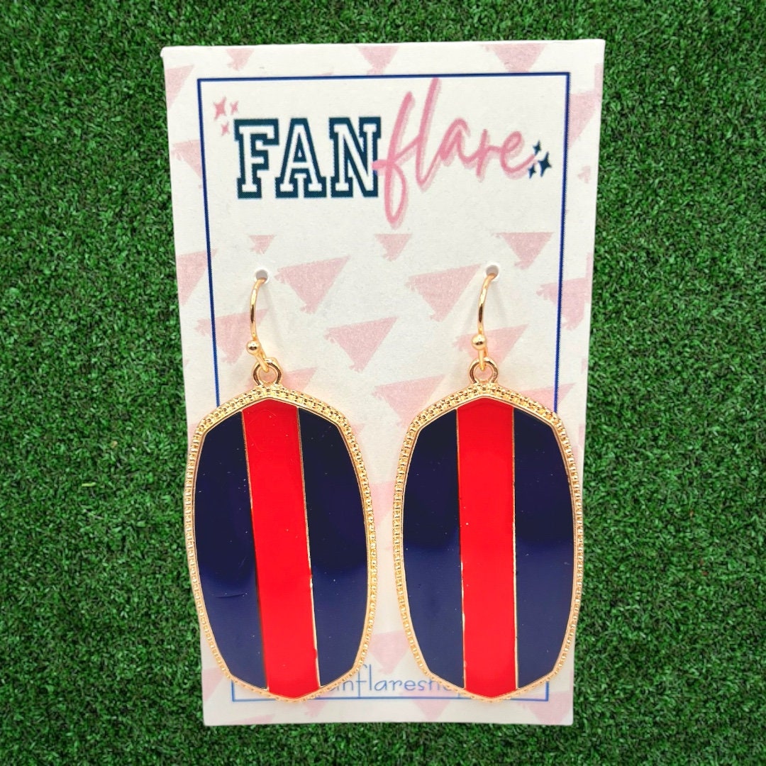 Game Day Color Block Earrings / Team Colors