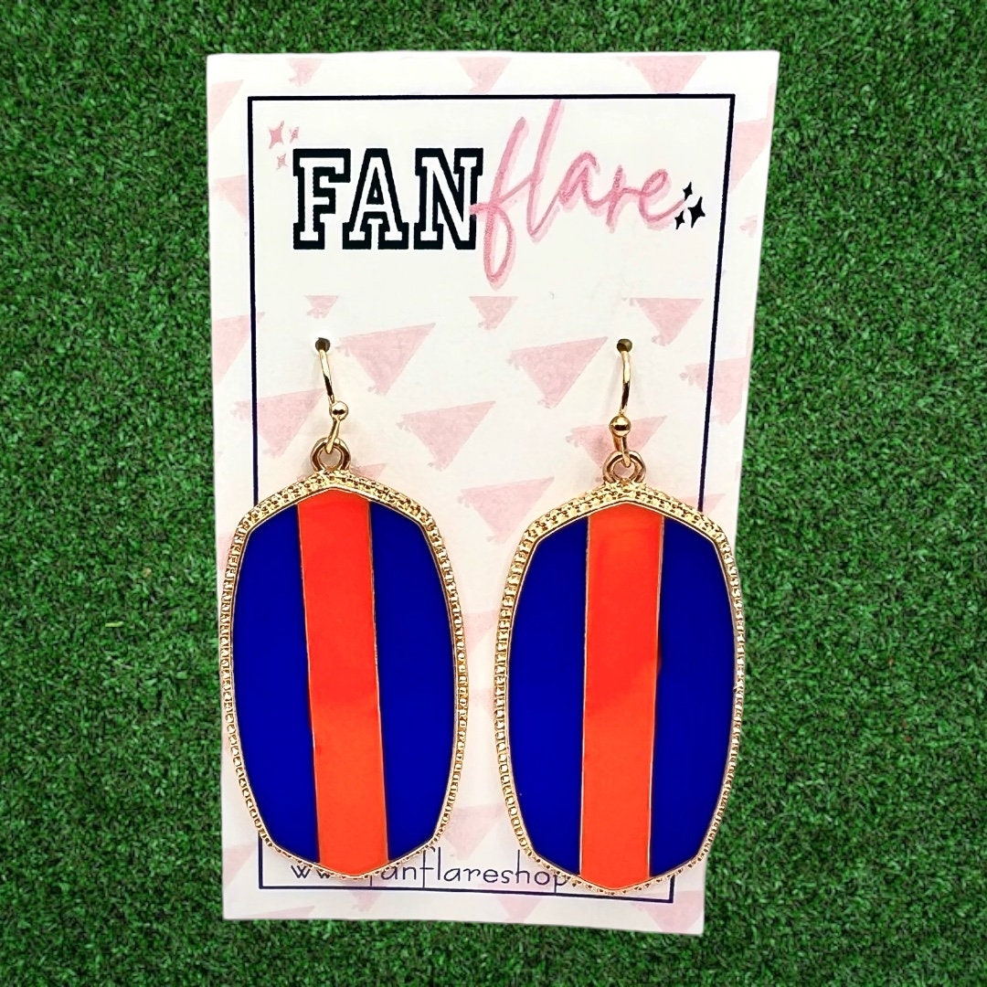 Game Day Color Block Earrings / Team Colors