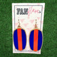 Game Day Color Block Earrings / Team Colors