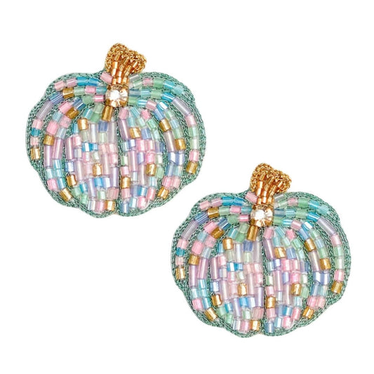 Confetti Beaded Pumpkins