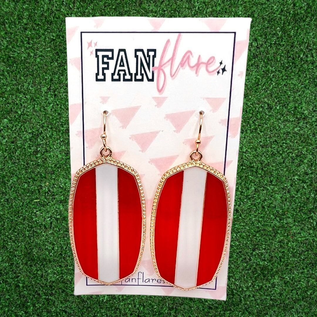 Game Day Color Block Earrings / Team Colors