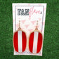 Game Day Color Block Earrings / Team Colors