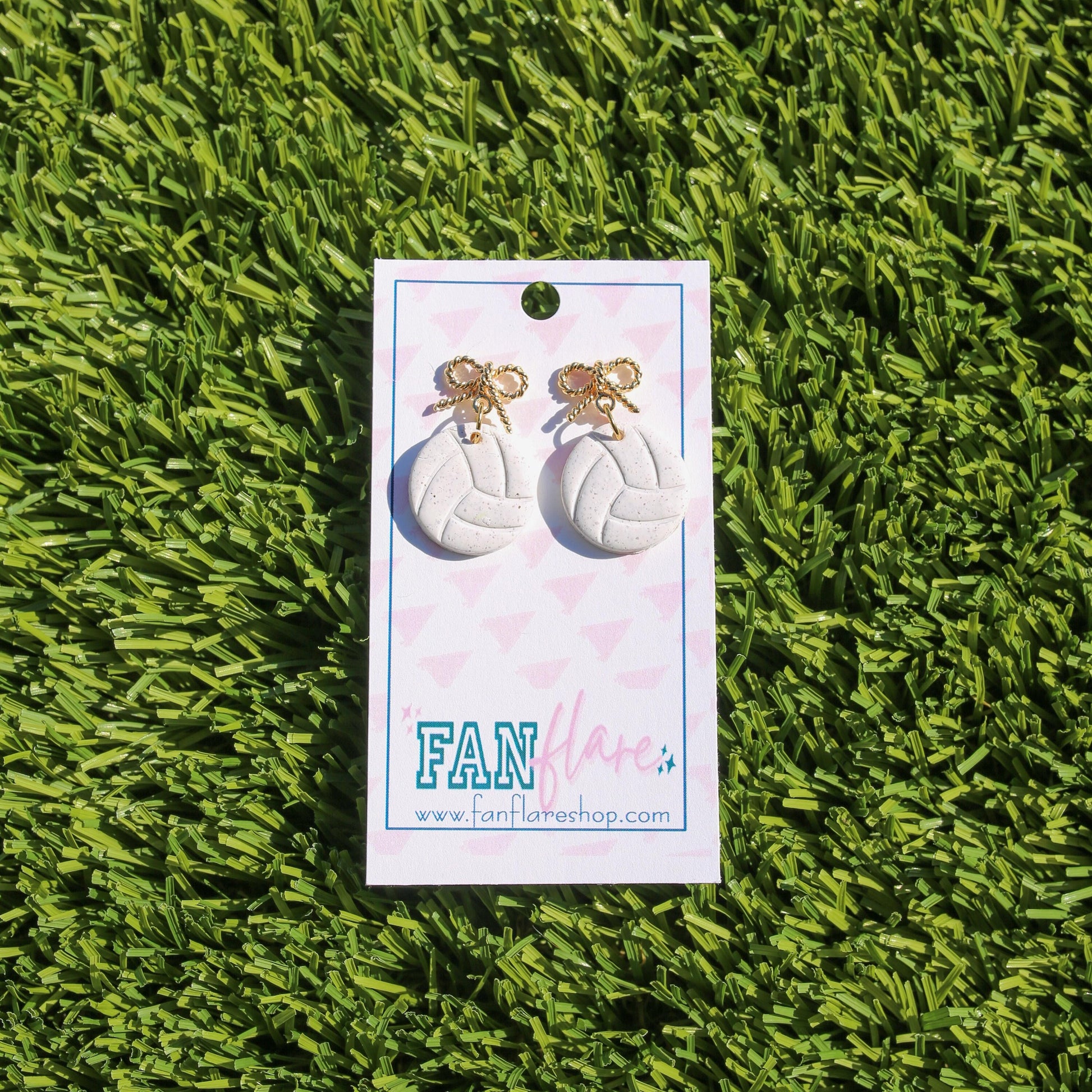 Volleyball Clay Earrings | Game Day