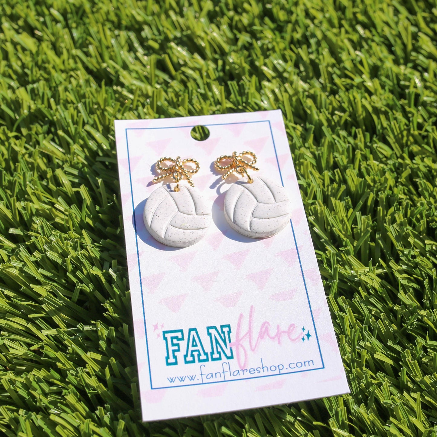 Volleyball Clay Earrings | Game Day