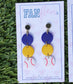 Game Day Clay Baseball Earrings / Choose Your Team Colors