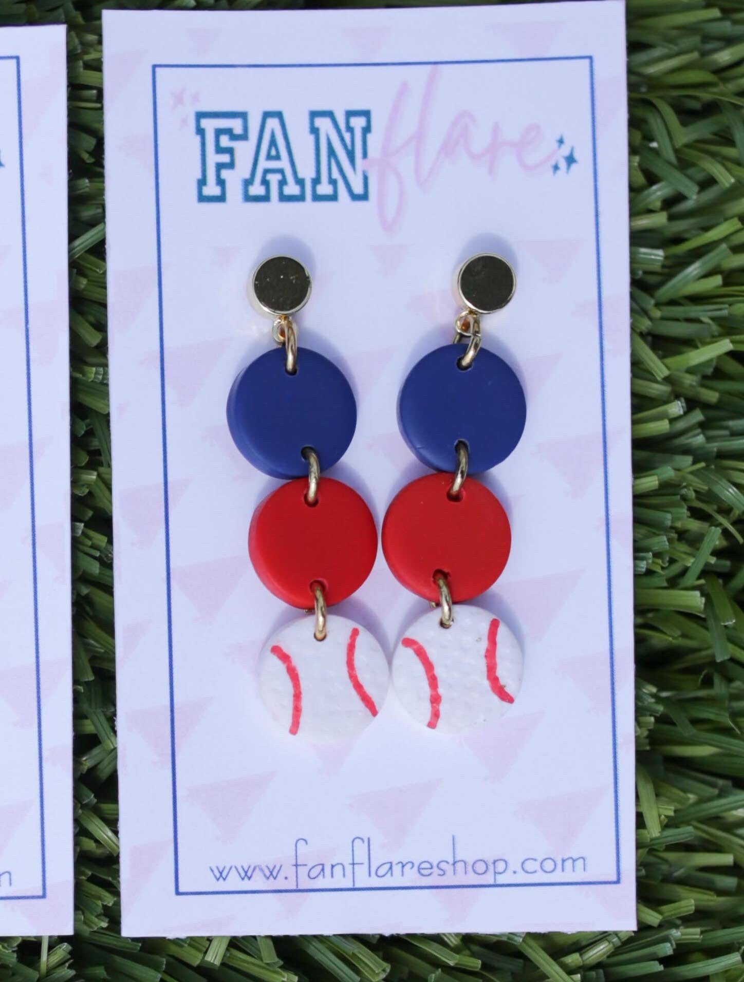 Game Day Clay Baseball Earrings / Choose Your Team Colors