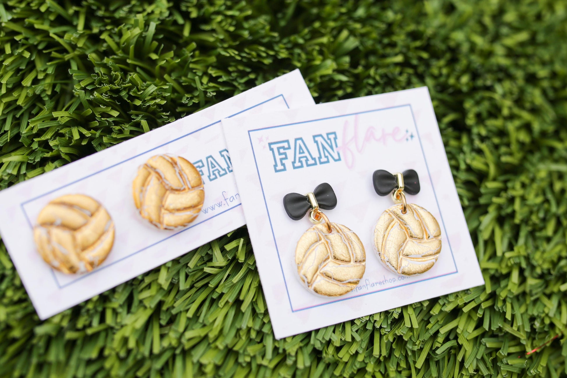 Volleyball Clay Earrings | Game Day