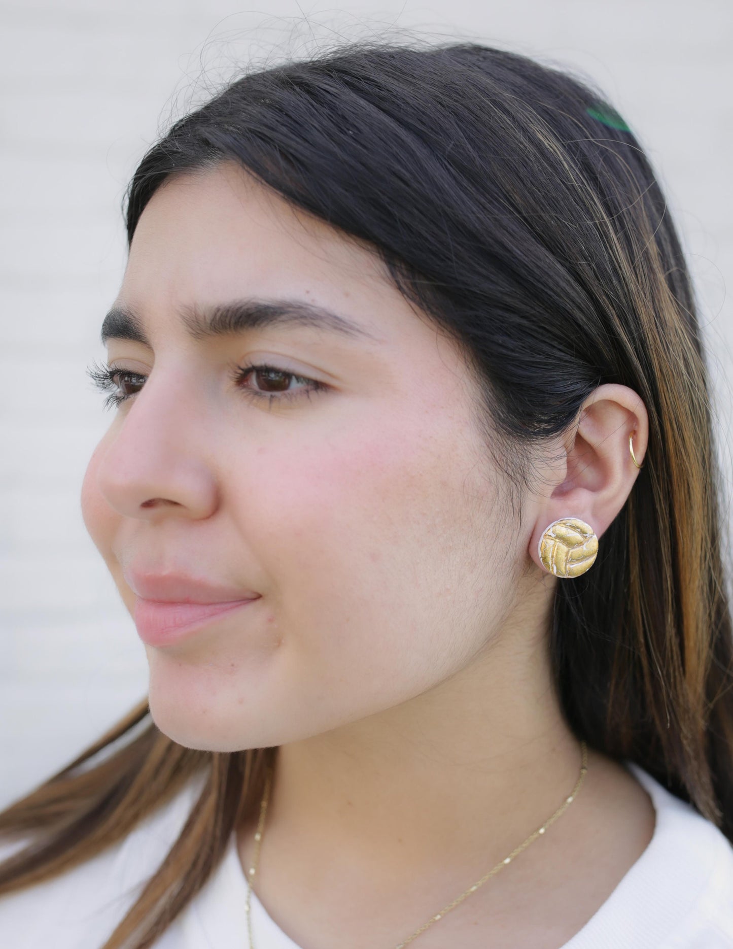 Volleyball Clay Earrings | Game Day