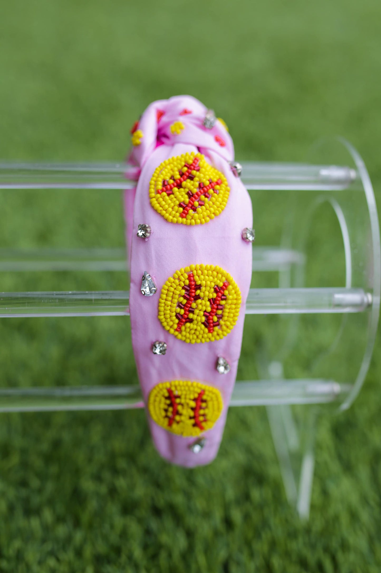 Softball Headband | Beaded Game Day Knot Headband