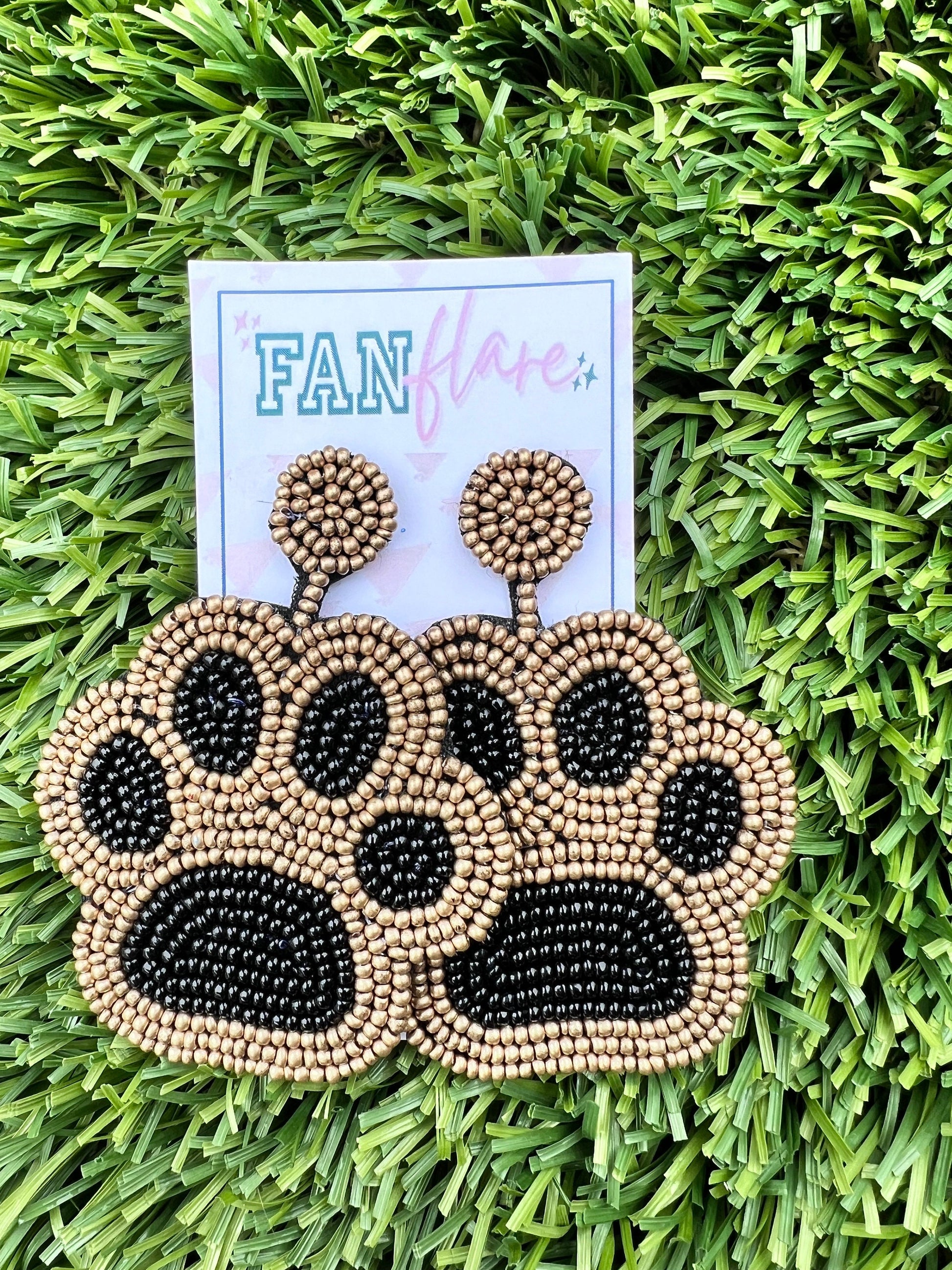 Paw Print Game Day Earrings / Team Colors