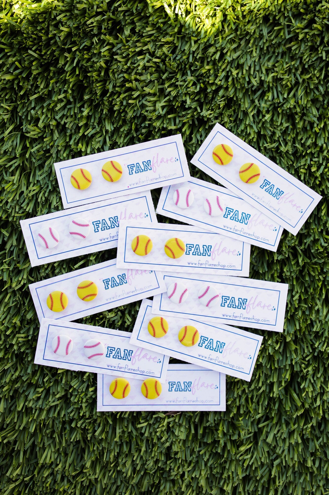 Softball Game Day Clay Earrings