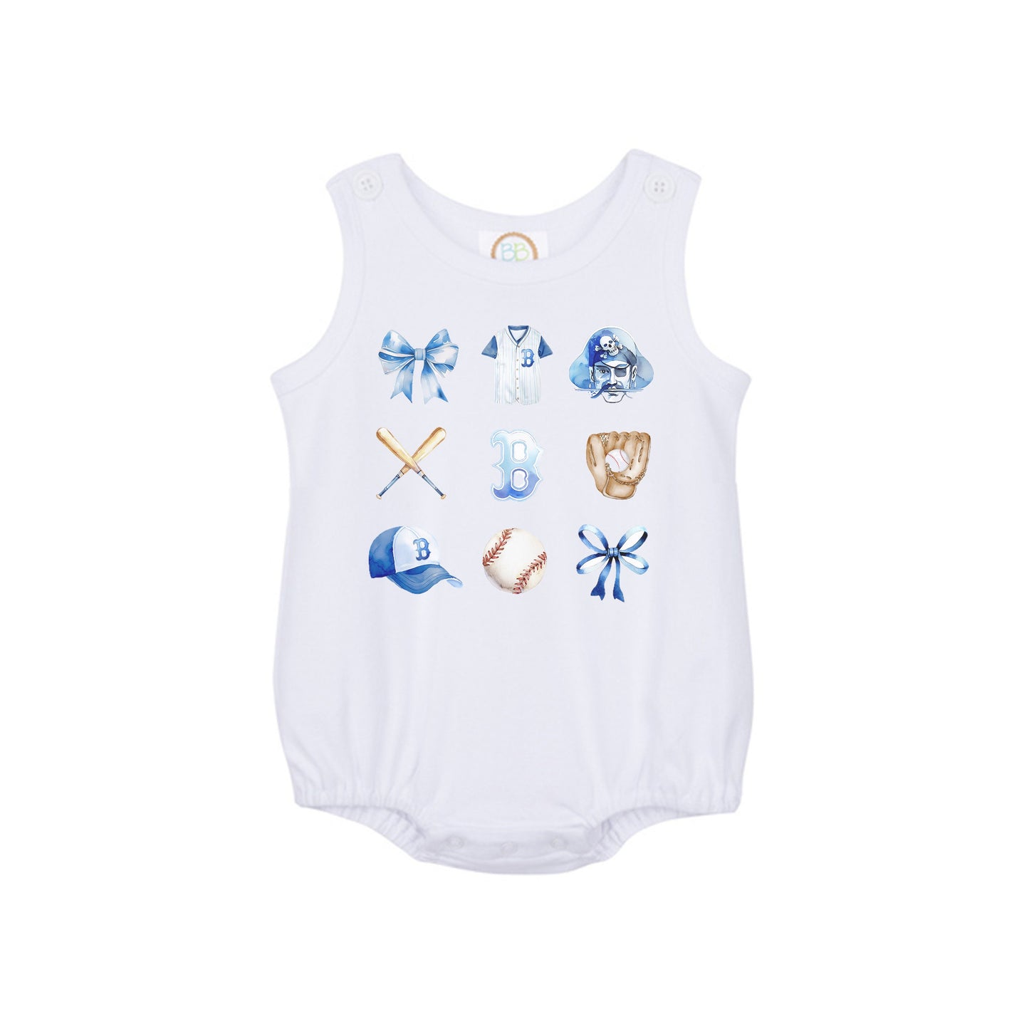 Girl's Barbe Baseball Watercolor Coquette Sublimated Shirt