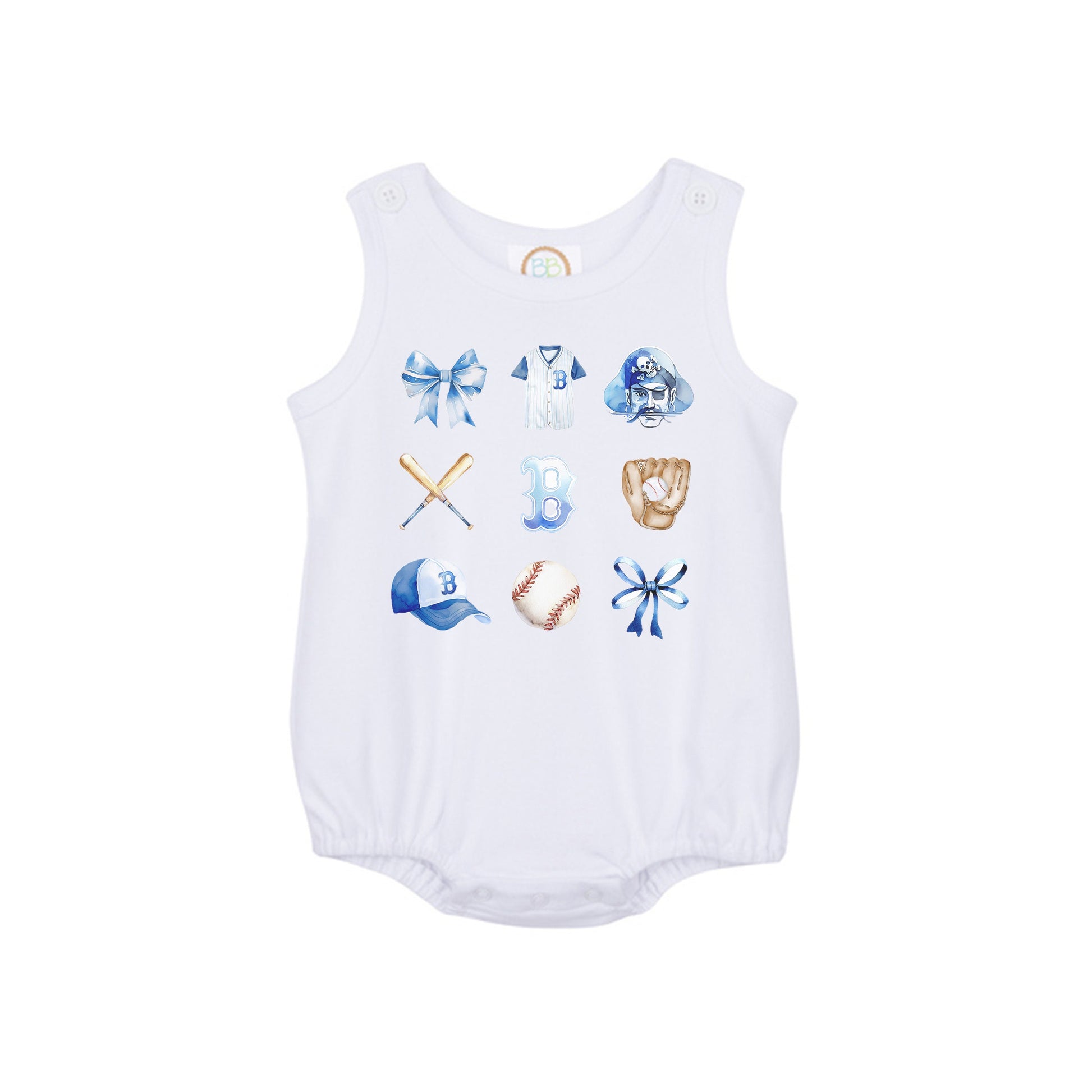 Girl's Barbe Baseball Watercolor Coquette Sublimated Shirt