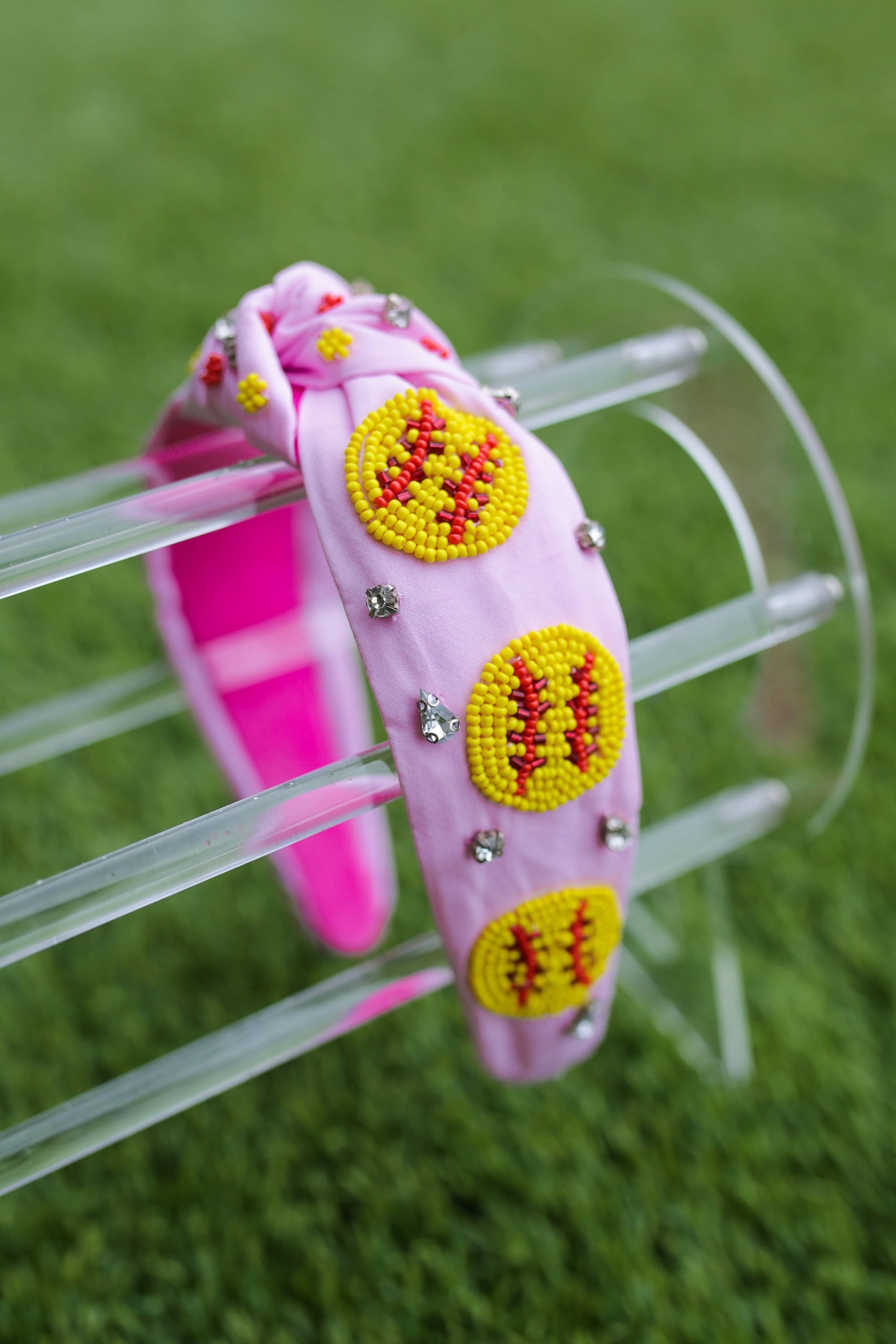 Softball Headband | Beaded Game Day Knot Headband