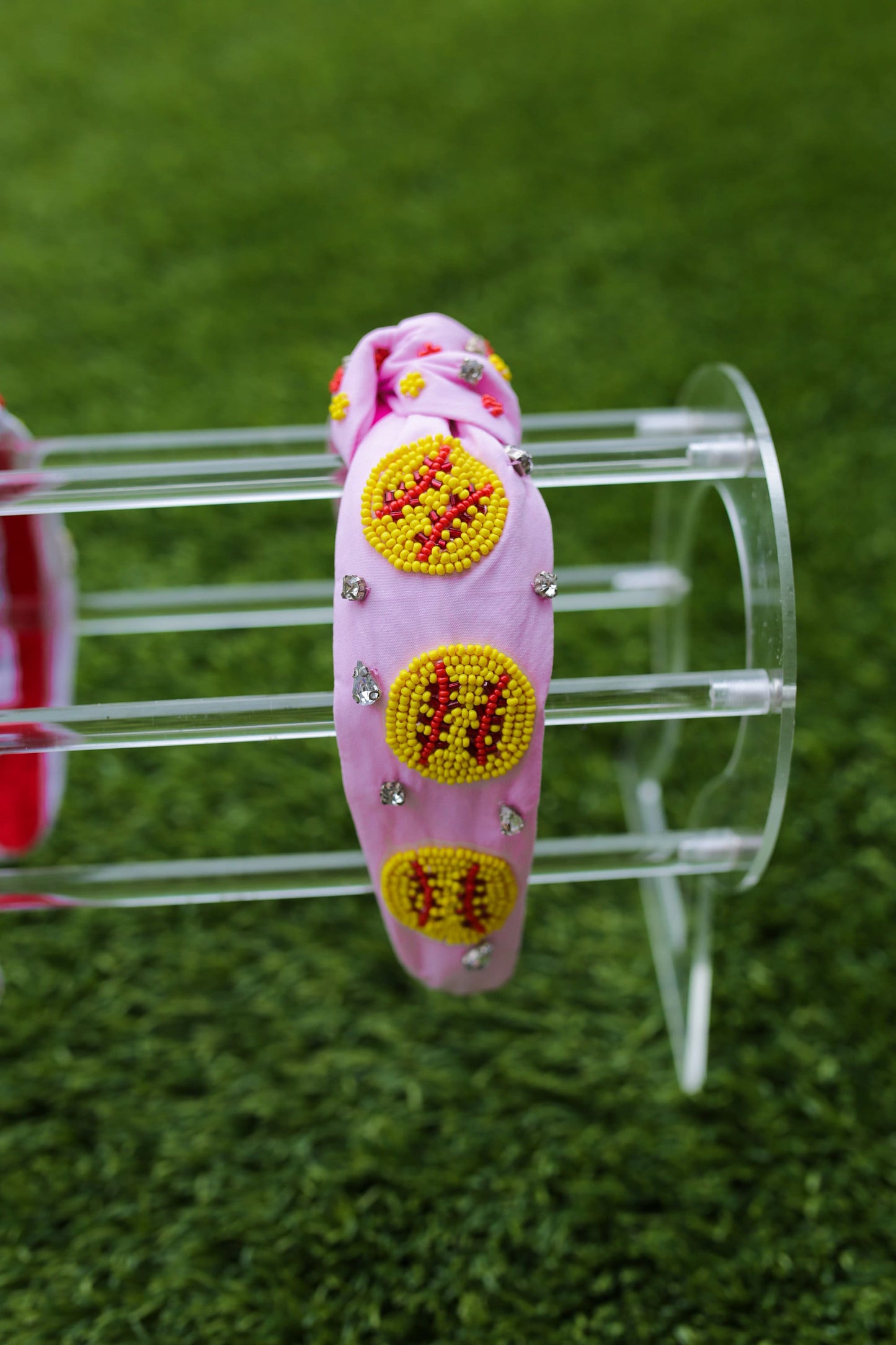 Softball Headband | Beaded Game Day Knot Headband