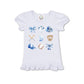 Girl's Barbe Baseball Watercolor Coquette Sublimated Shirt