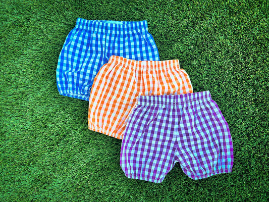 Girls Gingham Bubble Game Day Shorts