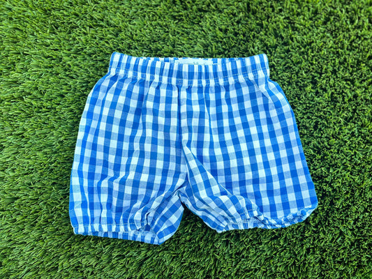 Girls Gingham Bubble Game Day Shorts