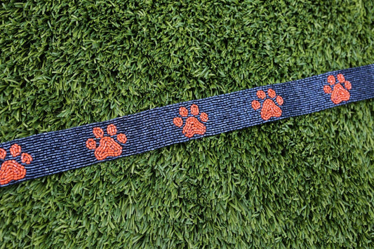 Paw Beaded Game Day Bag Straps, Beaded Bag Strap, Stadium Bag Strap, Purse Strap