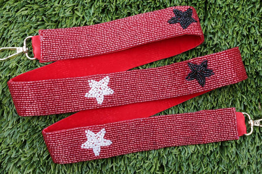 Beaded Star Game Day Bag Straps, Beaded Bag Strap, Stadium Bag Strap