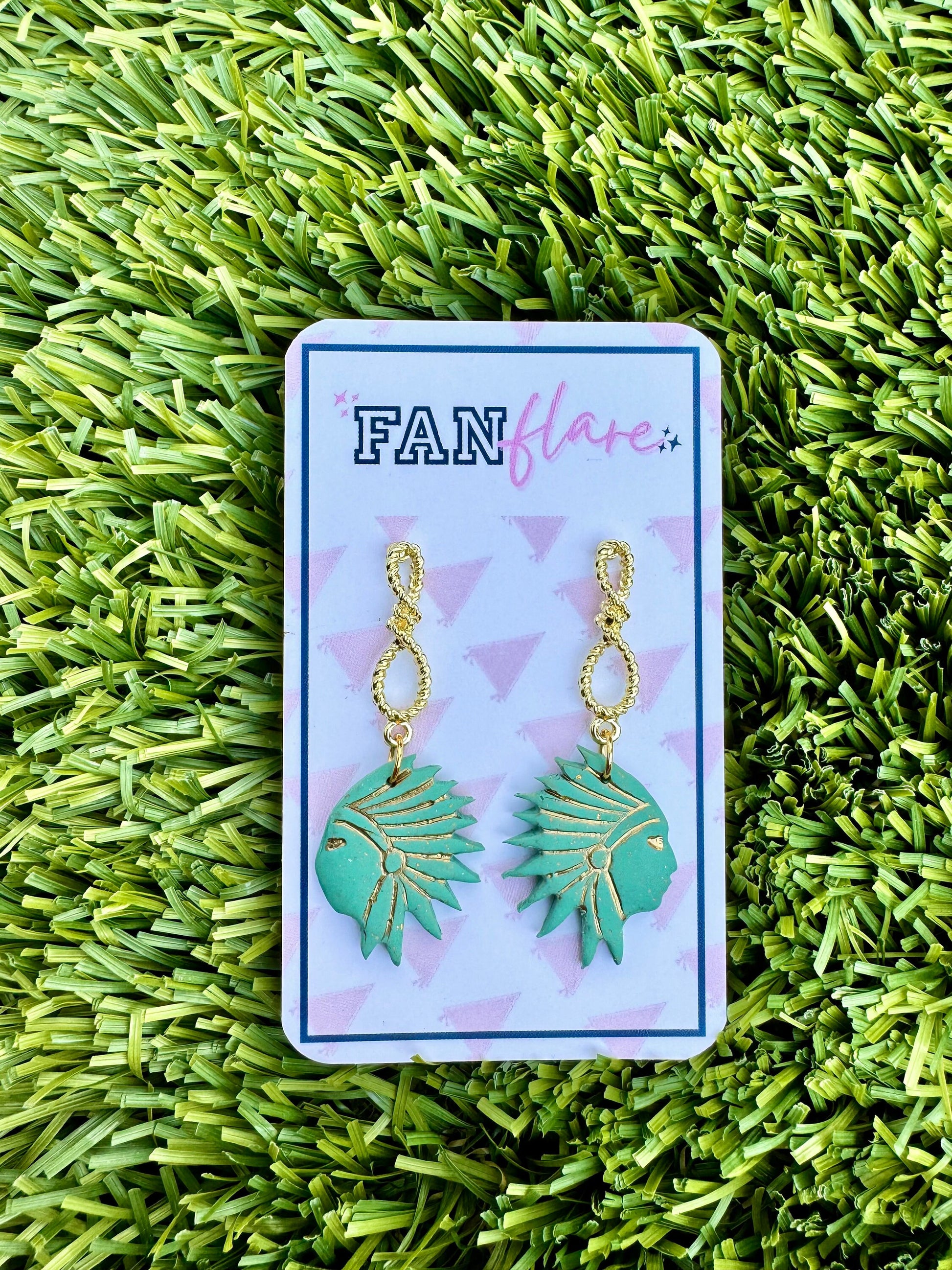 Clay Indian Earrings || Game Day Earrings