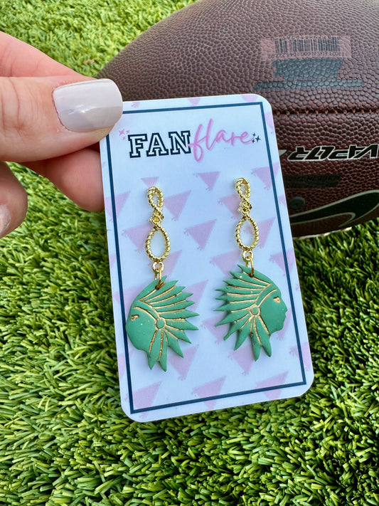 Clay Indian Earrings || Game Day Earrings