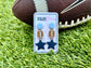 Clay Football + Star Dangle Earrings || Game Day Earrings