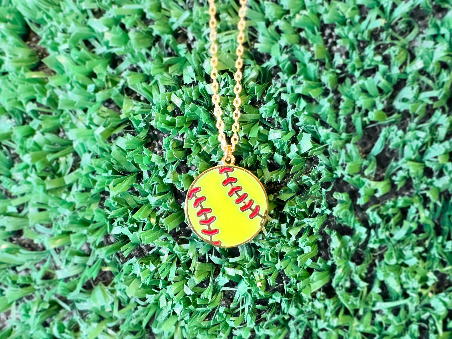 Girls Game Day Sports Necklace, Baseball Necklace, Softball Necklace, Baseball Necklace