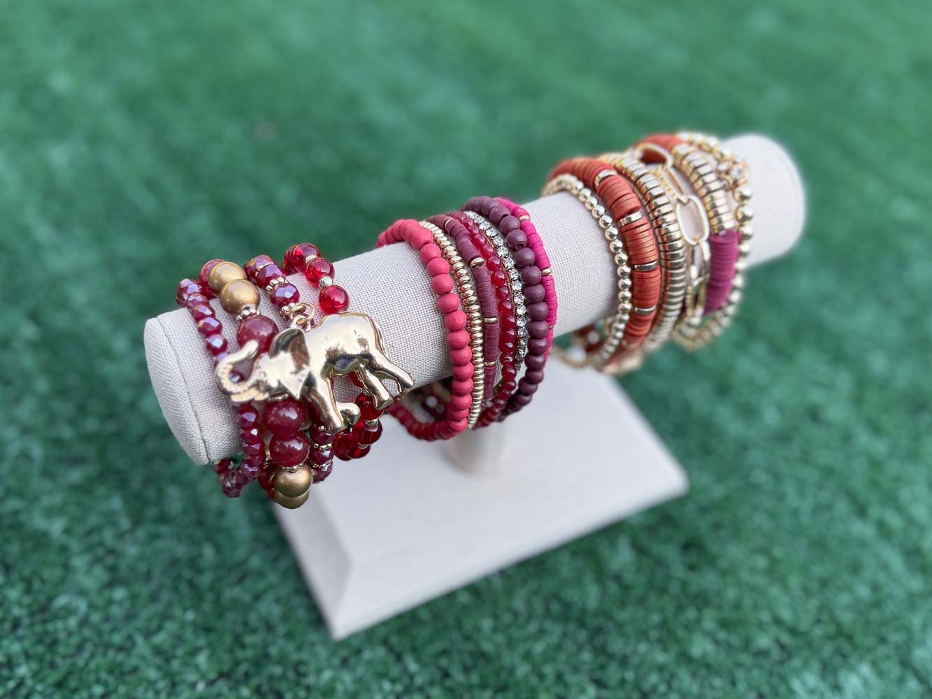 Beaded Stretch Game Day Bracelet Stacks