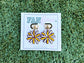 Game Day Clay Pom Pom Earrings, Purple and Yellow Cheer Earrings