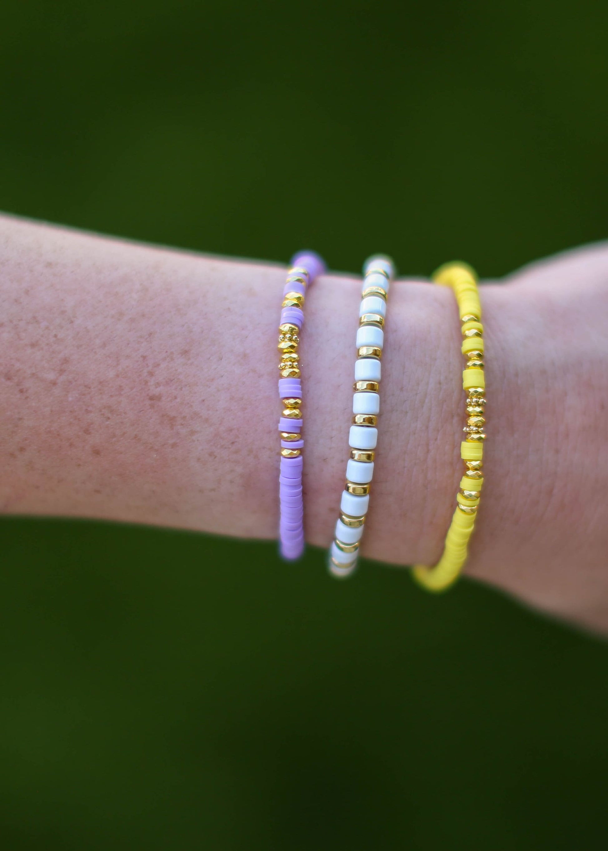 Game Day Bracelet / Acrylic Tube Bead / Team Colors